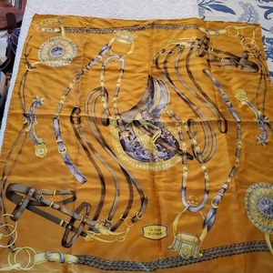 Jago equestrain themed silk scarf